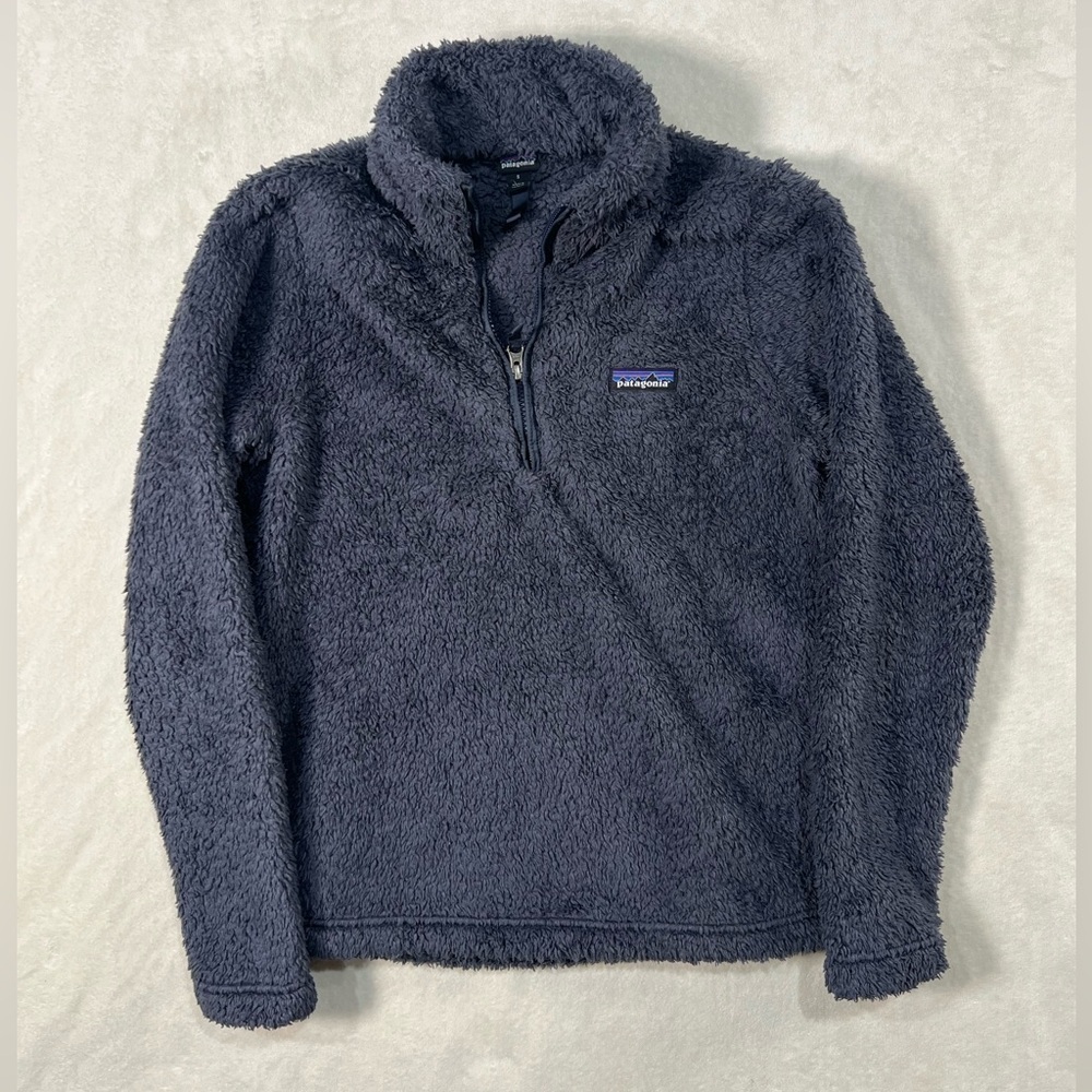 Patagonia Small Synchilla Button Snap Sherpa Soft Cotton Pullover Sweater Teal